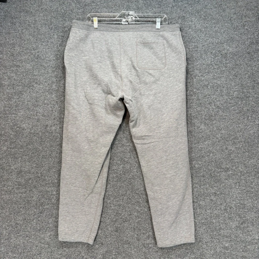 J.Crew Sweatpants Men Large‎ Gray Authentic Fleece Drawstring Tapered Leg Jogger